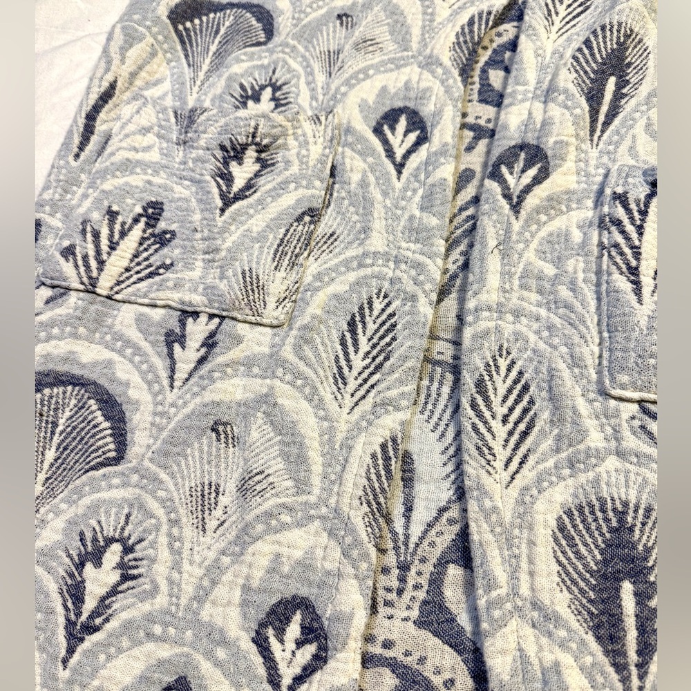 LET’S TALK TOWELS Turkish Cotton Palmette Robe Beach Cover Up - Picture 4 of 14